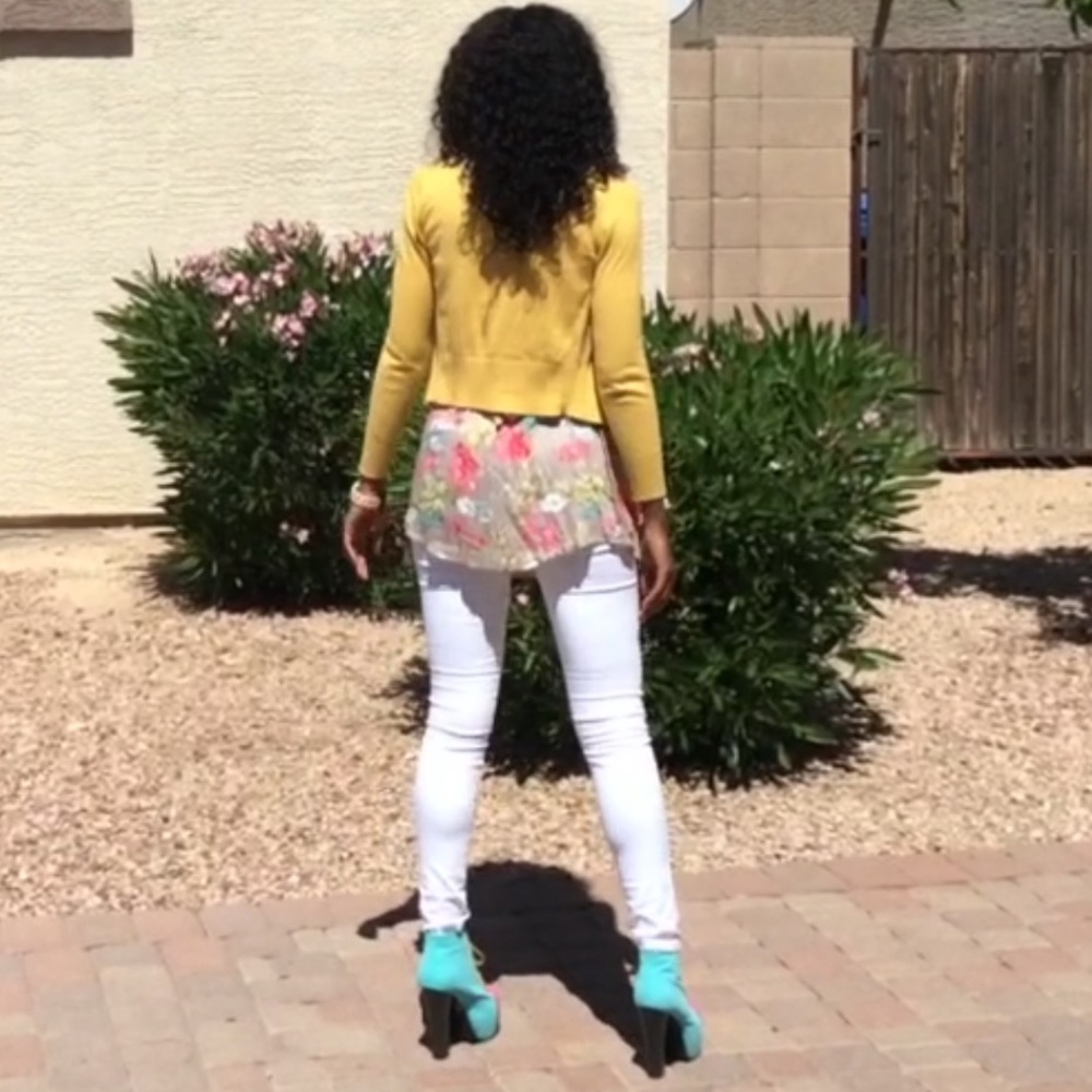Bright Color Block Platform Booties - Picture 3 of 3